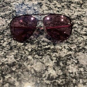 Michael Kors Dark Purple Aviator Sunglasses